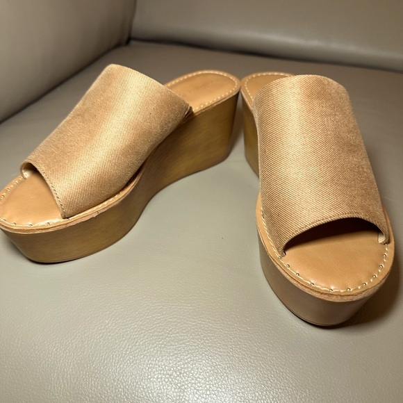 Chinese Laundry Women's Wedge Sandal Camel Natural Color - Womens Size 8 - NWOB - Picture 5 of 7